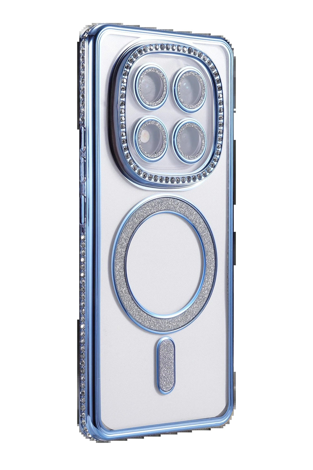 Xiaomi Redmi Note 14 Pro 4G Joke Simli Magneticsafe Kılıf - Mavi-(5796)