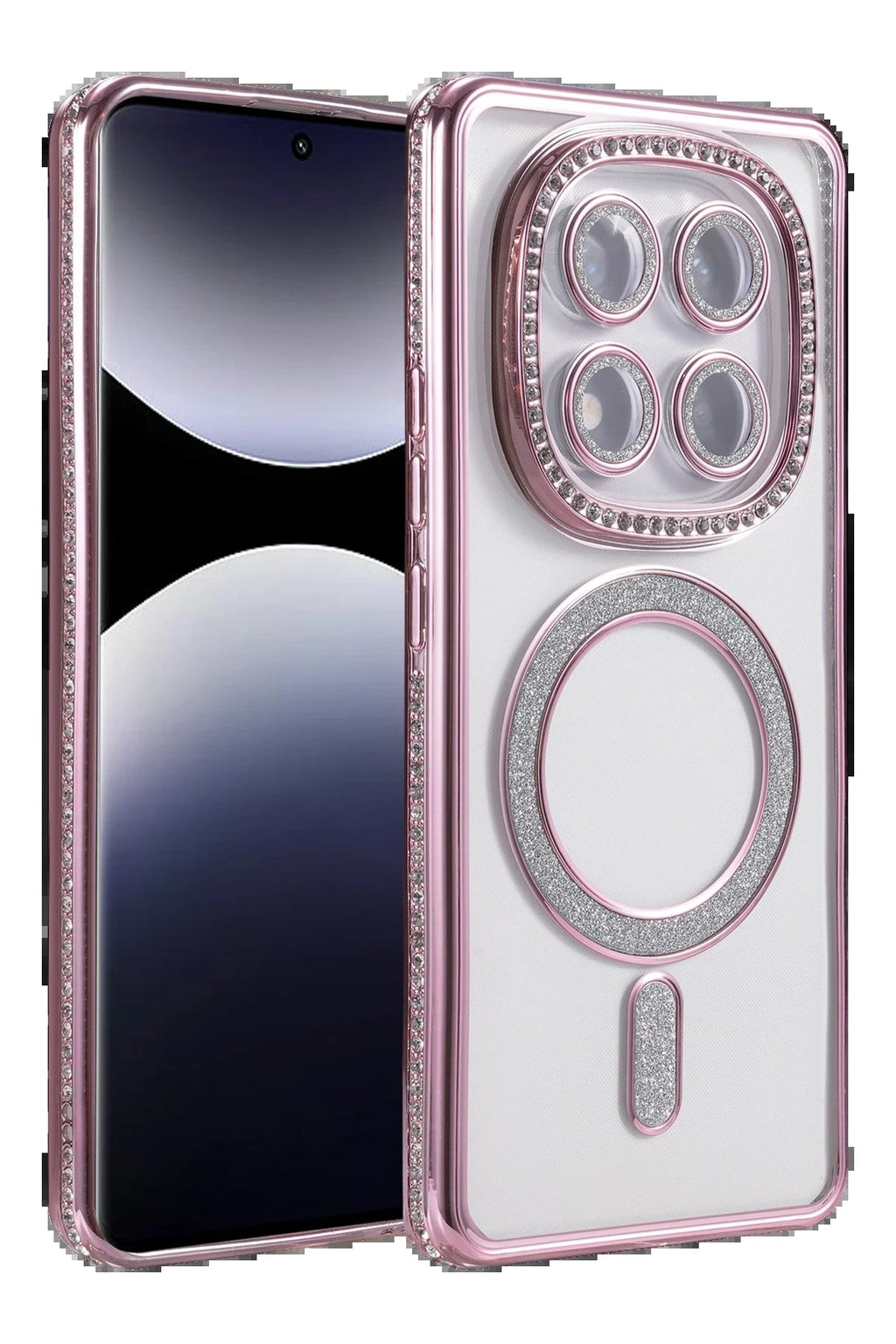 Xiaomi Redmi Note 14 Pro 4G Joke Simli Magneticsafe Kılıf - Pembe-(5796)