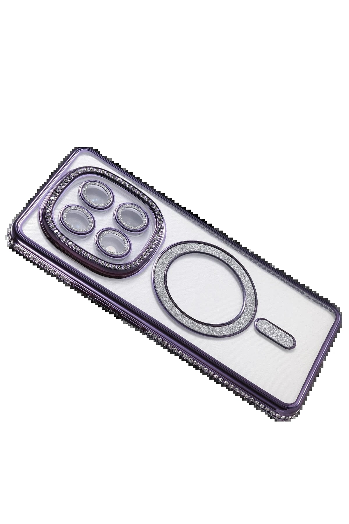 Xiaomi Redmi Note 14 Pro 5G Joke Simli Magneticsafe Kılıf - Derin Mor-(5796)