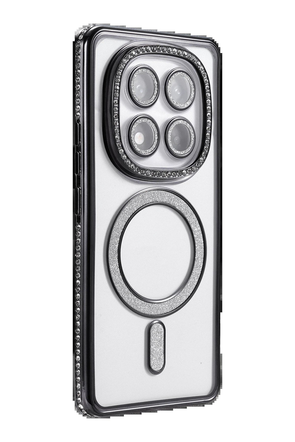 Xiaomi Redmi Note 14 Pro 5G Joke Simli Magneticsafe Kılıf - Siyah-(5796)