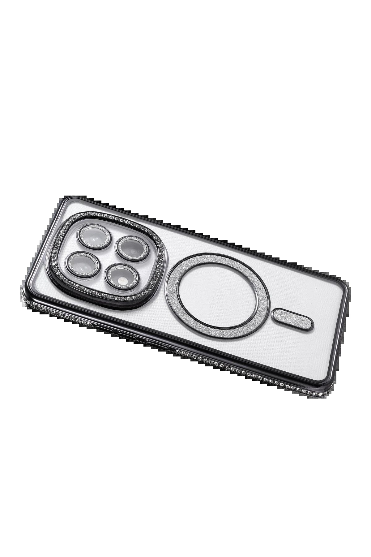 Xiaomi Redmi Note 14 Pro 5G Joke Simli Magneticsafe Kılıf - Siyah-(5796)