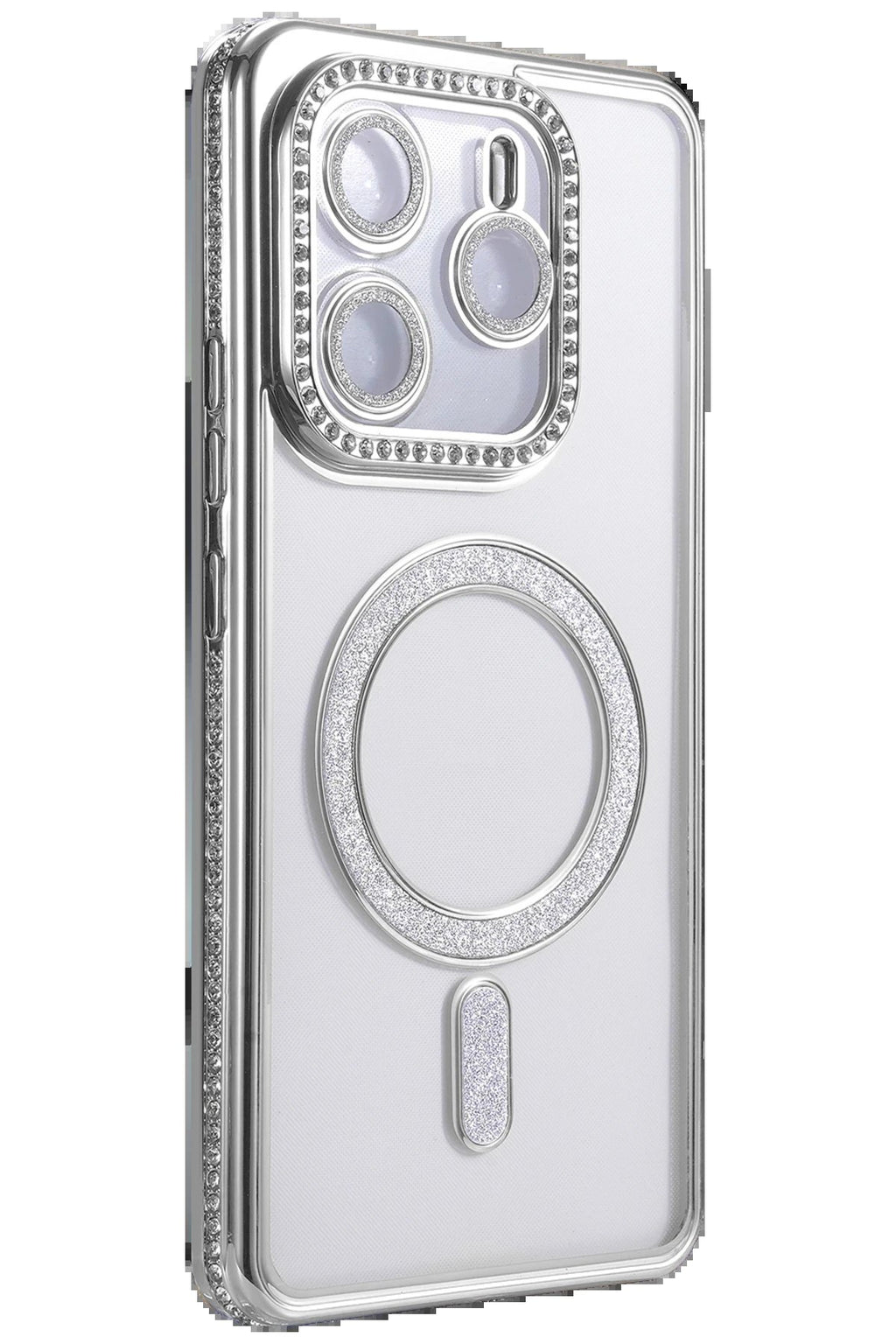 Xiaomi Redmi Note 14 4G Joke Simli Magneticsafe Kılıf - Gümüş-(5796)