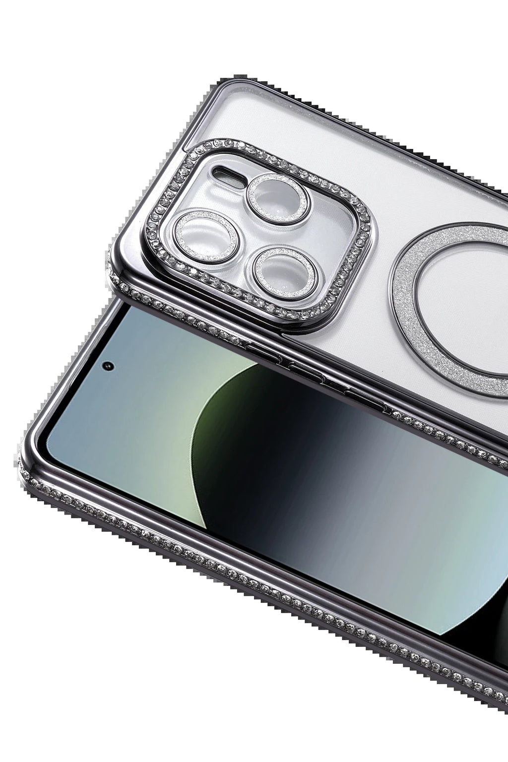 Xiaomi Redmi Note 14 4G Joke Simli Magneticsafe Kılıf - Siyah-(5796)