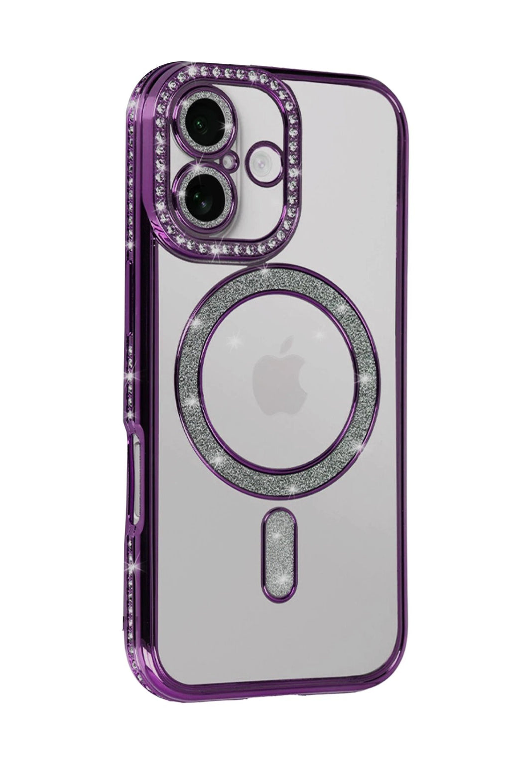 Apple iPhone 17 Joke Simli Magneticsafe Kılıf - Derin Mor-(5796)