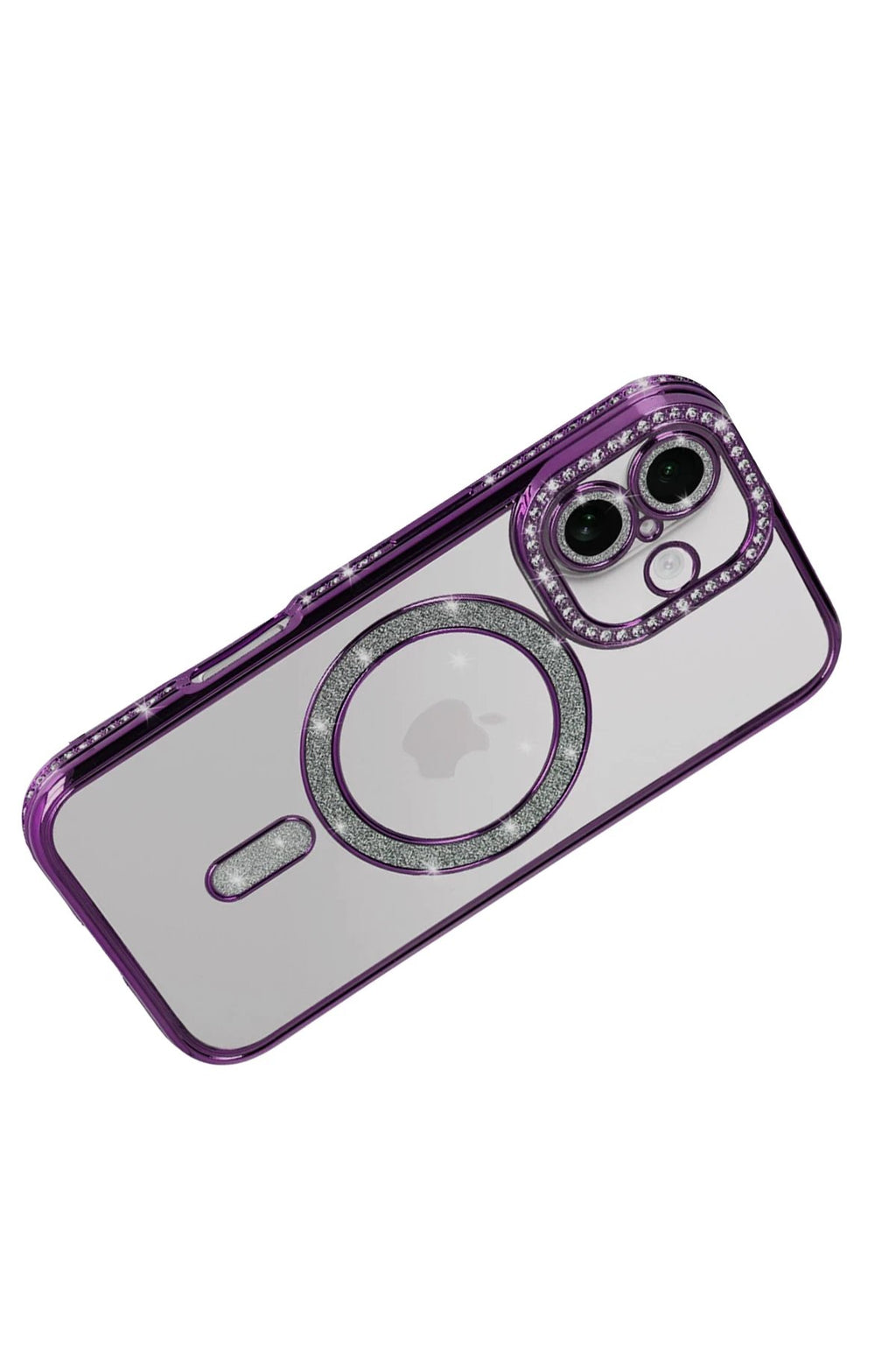 Apple iPhone 17 Joke Simli Magneticsafe Kılıf - Derin Mor-(5796)