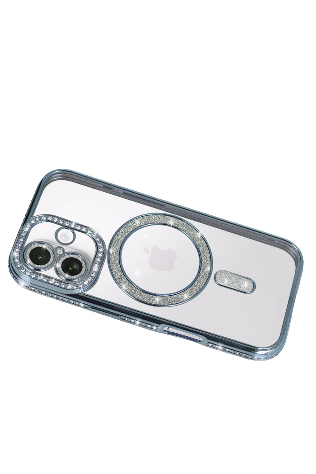 Apple iPhone 17 Joke Simli Magneticsafe Kılıf - Mavi-(5796)