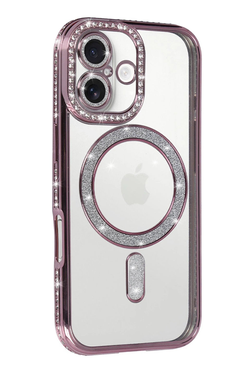 Apple iPhone 17 Joke Simli Magneticsafe Kılıf - Pembe-(5796)