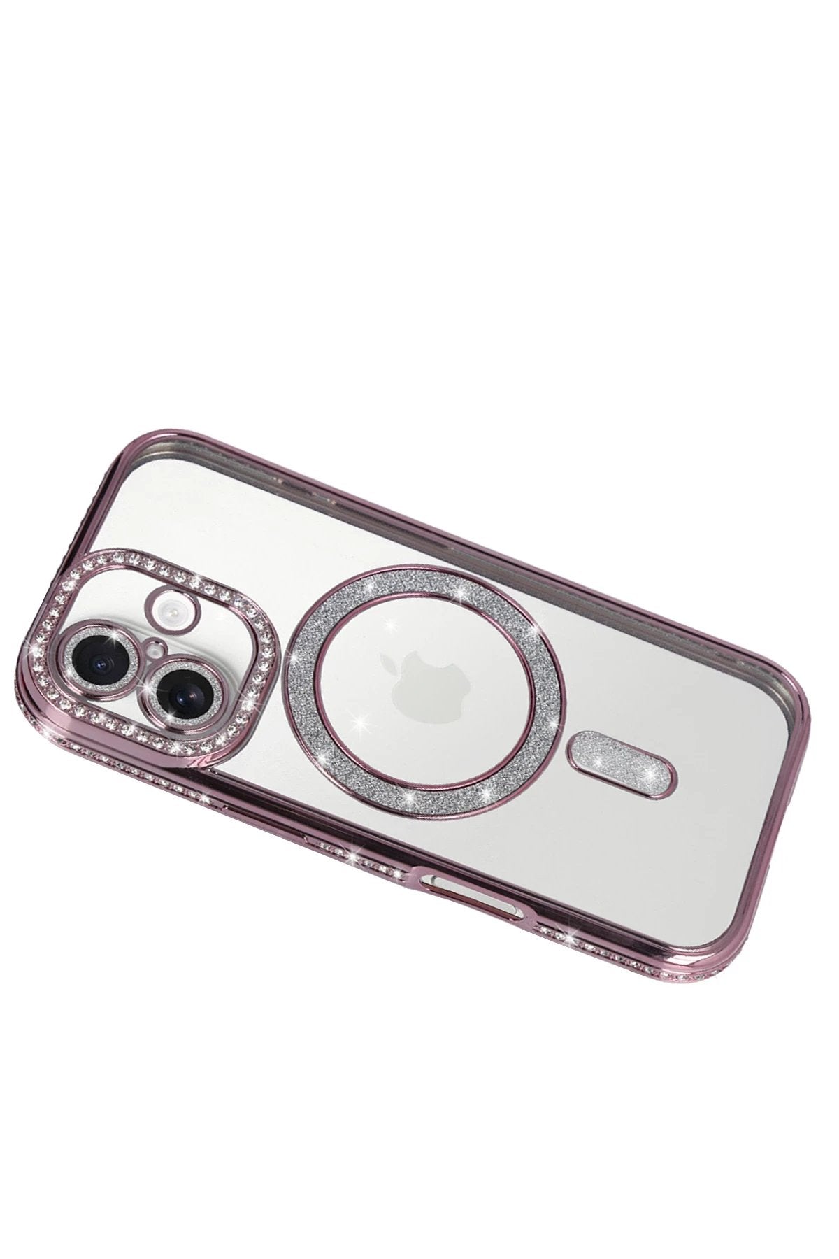 Apple iPhone 17 Joke Simli Magneticsafe Kılıf - Pembe-(5796)