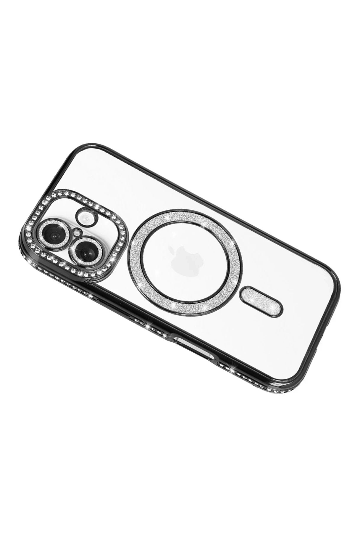 Apple iPhone 17 Joke Simli Magneticsafe Kılıf - Siyah-(5796)