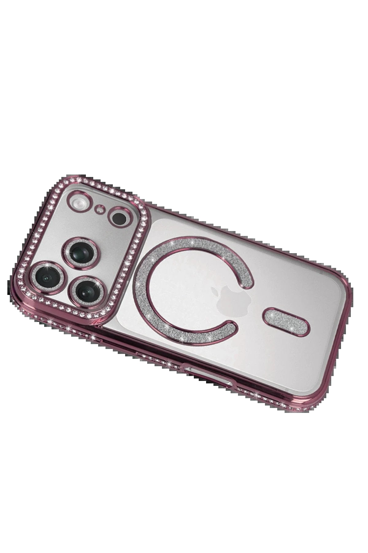 Apple iPhone 17 Pro Joke Simli Magneticsafe Kılıf - Pembe-(5796)