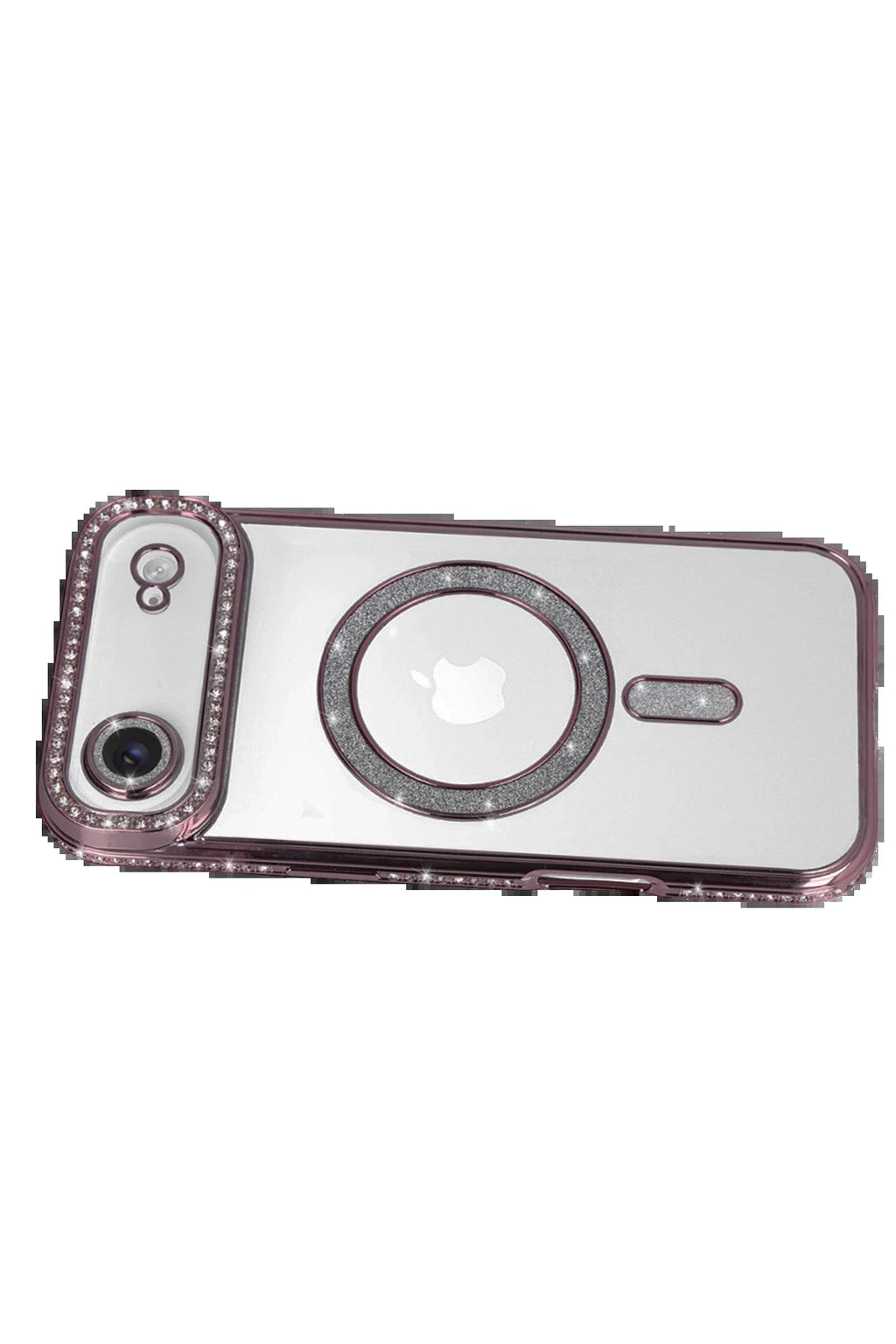 Apple iPhone 17 Air Joke Simli Magneticsafe Kılıf - Pembe-(5796)