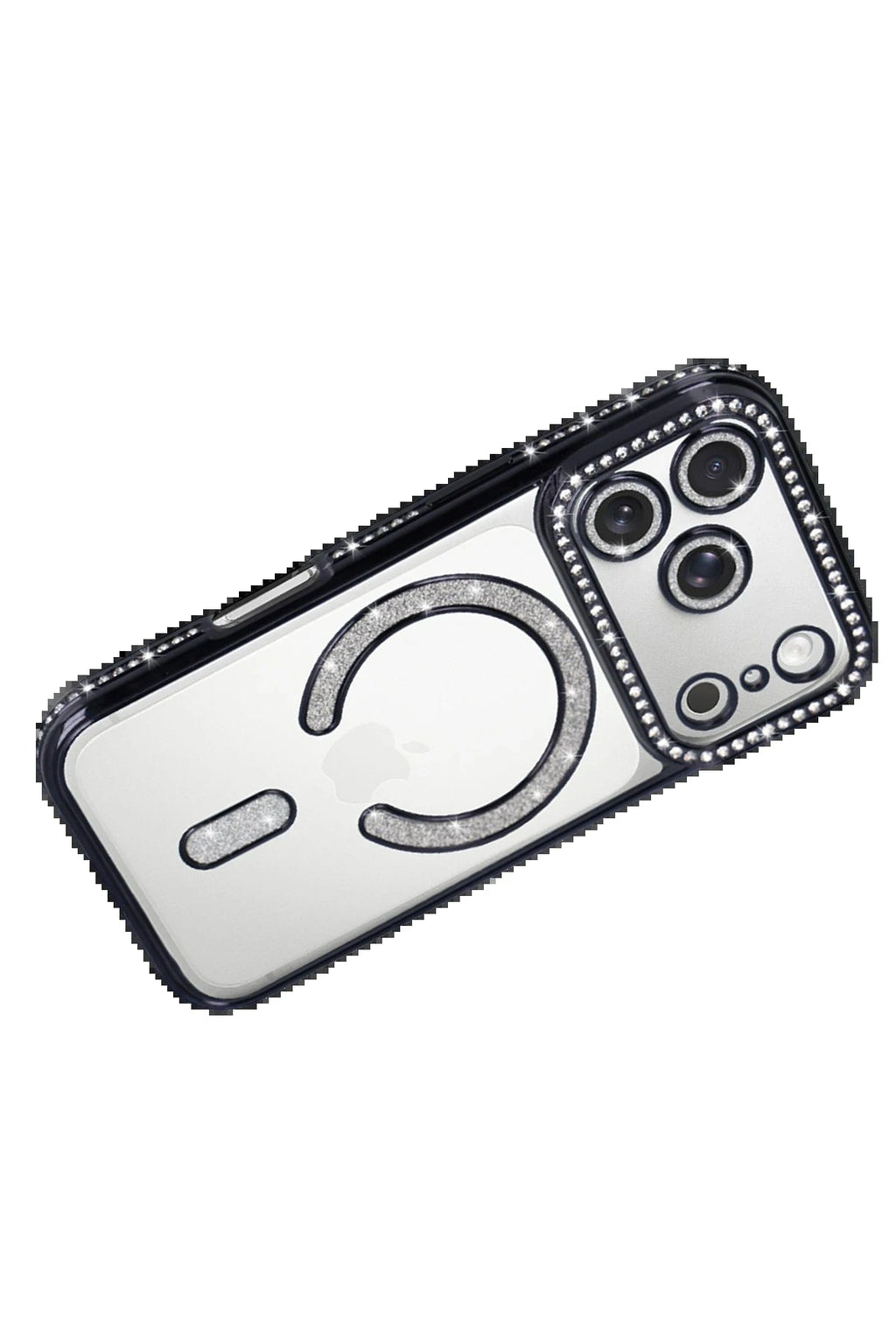 Apple iPhone 17 Pro Max Joke Simli Magneticsafe Kılıf - Siyah-(5796)