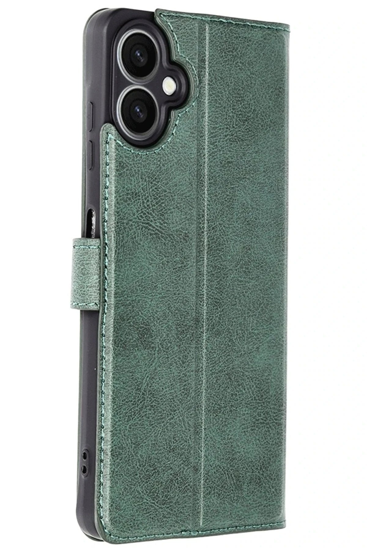 Samsung Galaxy A07 Trend S Plus Kapaklı Kılıf - Yeşil-(5796)