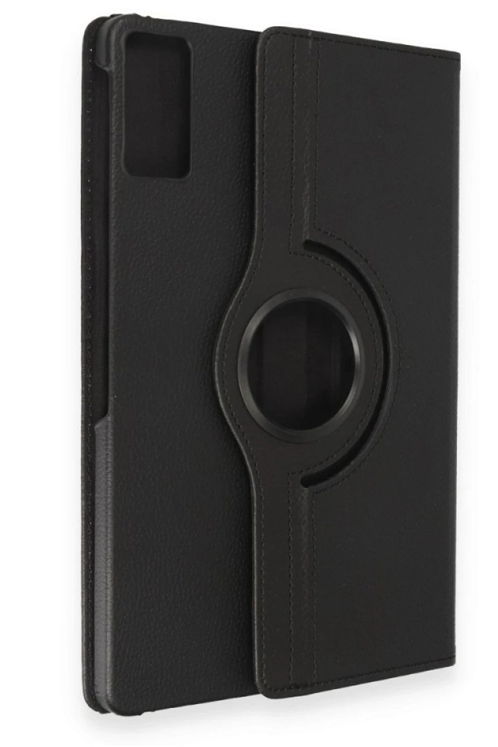 Samsung Galaxy T550 Tab A 9.7 Kılıf 360 Tablet Deri Kılıf - Siyah-(5796)