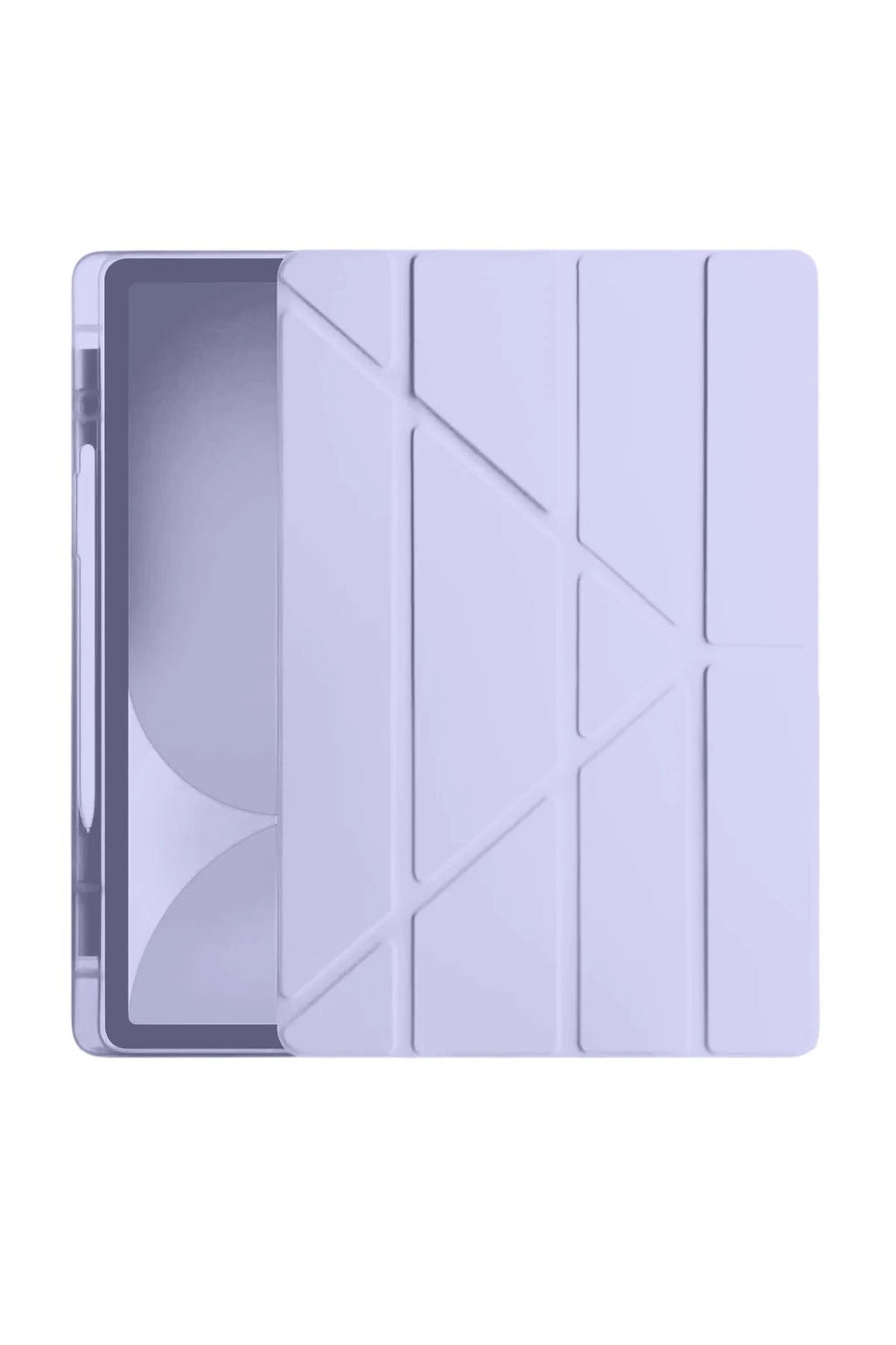 Samsung Galaxy Tab S10 FE Plus 13.1 Kalemlikli Hugo Tablet Kılıfı - Açık Mor-(5796)