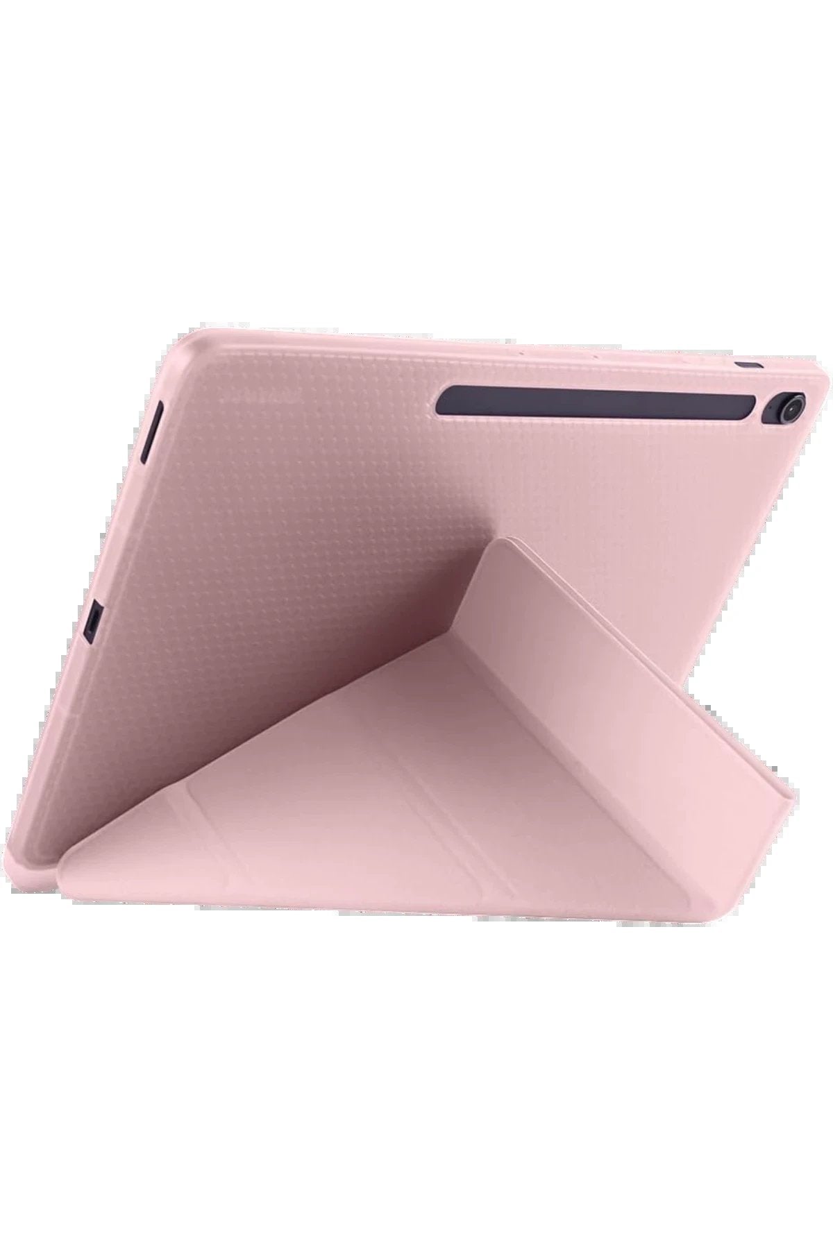 Samsung Galaxy Tab S10 FE Plus 13.1 Kalemlikli Hugo Tablet Kılıfı - Rose Gold-(5796)