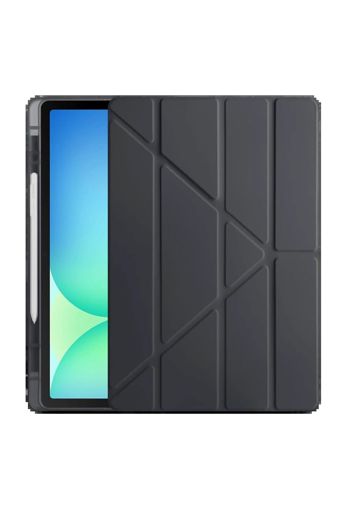 Samsung Galaxy Tab S10 FE Plus 13.1 Kalemlikli Hugo Tablet Kılıfı - Siyah-(5796)