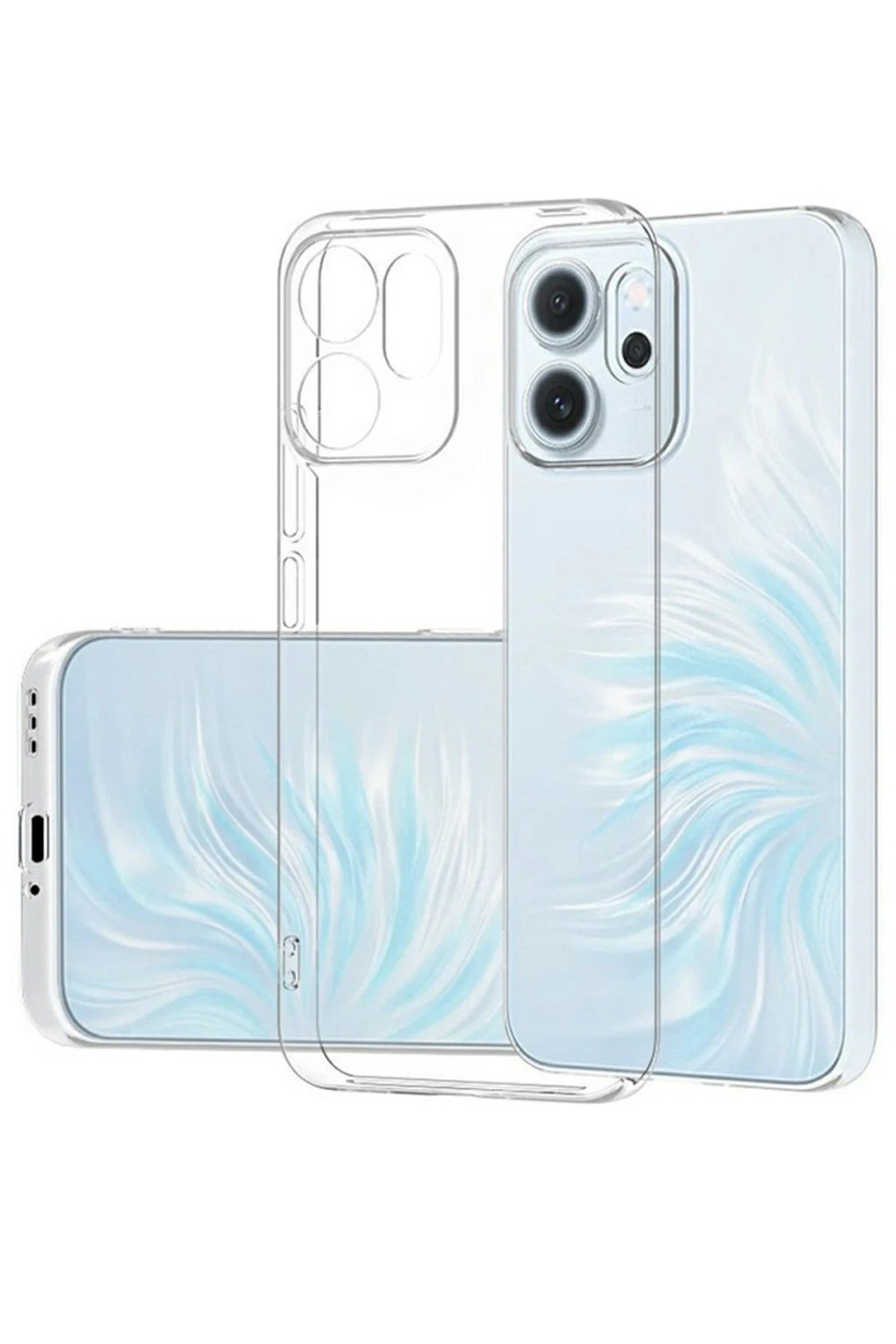 Oppo Reno 14F Kılıf Lüx Şeffaf Silikon-(5796)