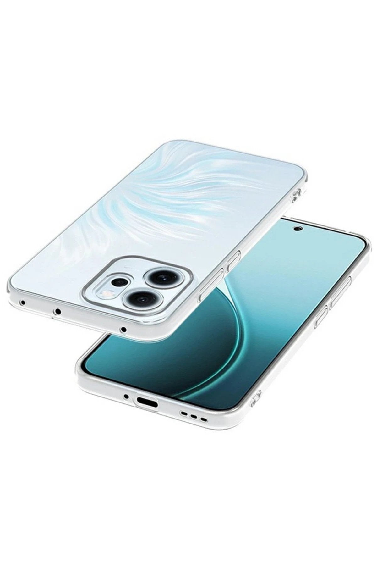 Oppo Reno 14F Kılıf Lüx Şeffaf Silikon-(5796)
