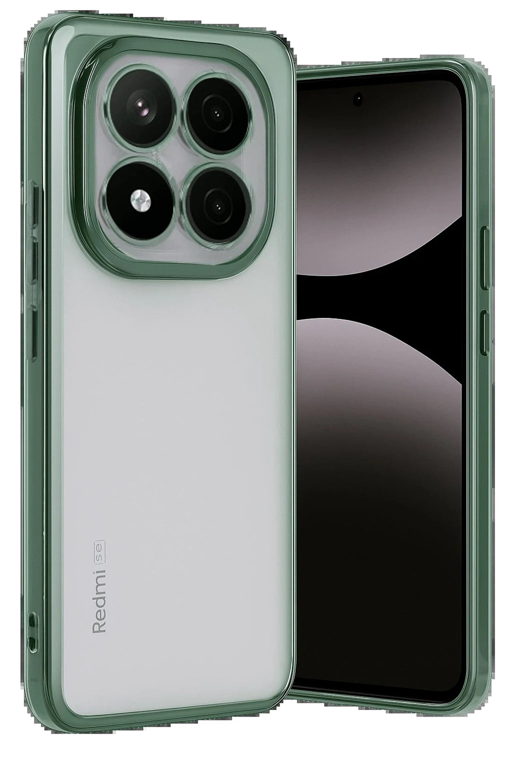 Xiaomi Redmi Note 14 Pro Plus Kılıf Lensli Silikon - Yeşil-(5796)