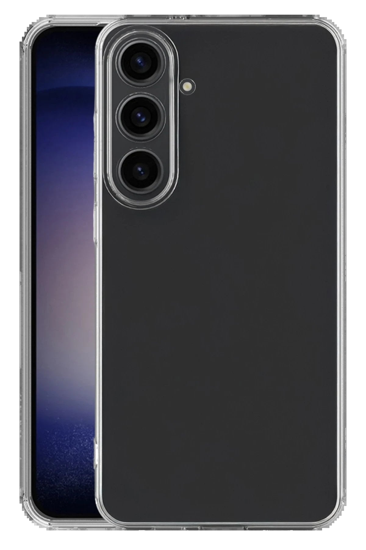 Samsung Galaxy S25 FE Kılıf Lüx Şeffaf Silikon-(5796)