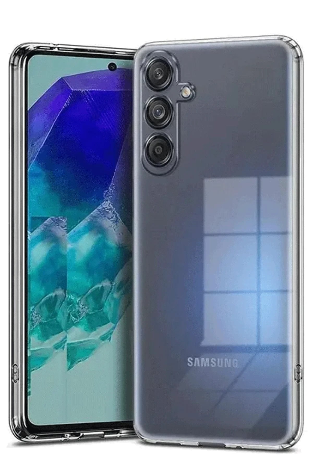 Samsung Galaxy A17 5G Kılıf Lüx Şeffaf Silikon-(5796)