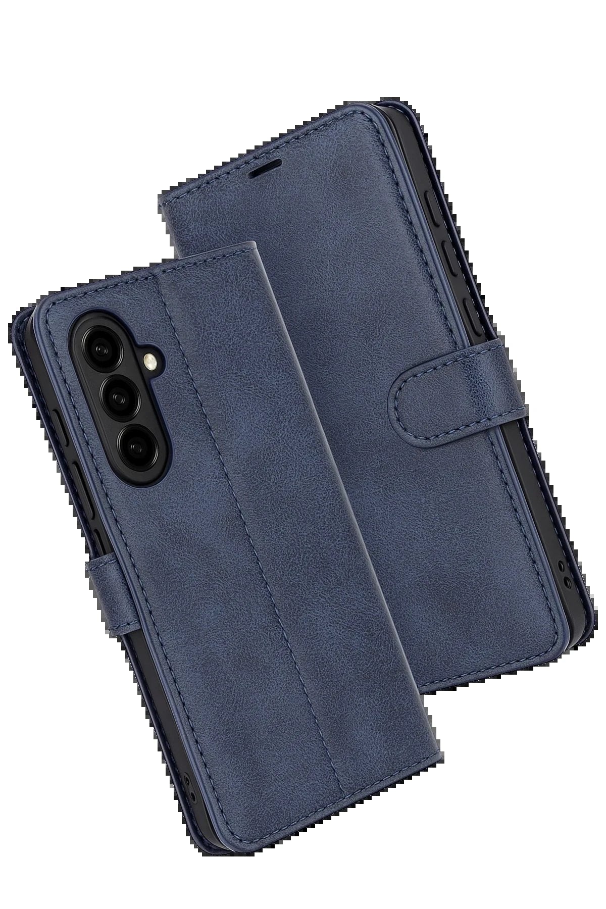 Samsung Galaxy S25 FE Trend S Plus Kapaklı Kılıf - Lacivert-(5796)