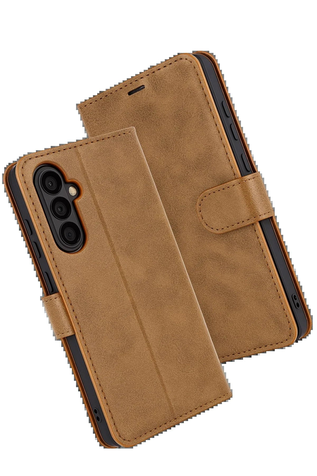 Samsung Galaxy S25 FE Trend S Plus Kapaklı Kılıf - Taba-(5796)