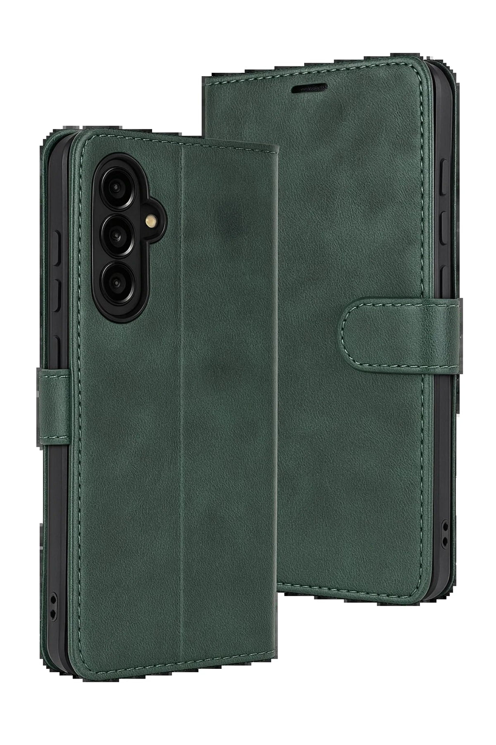 Samsung Galaxy S25 FE Trend S Plus Kapaklı Kılıf - Yeşil-(5796)