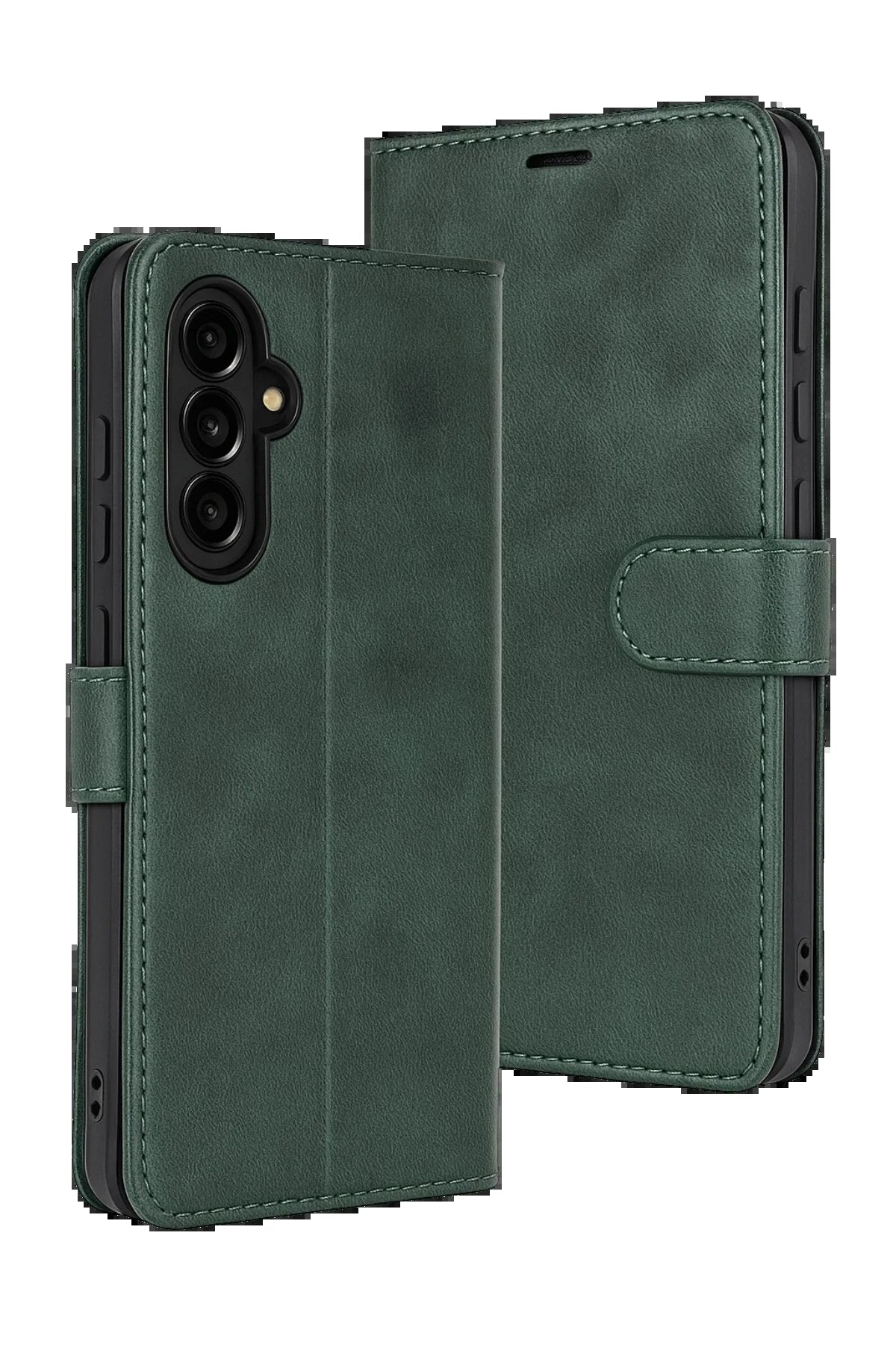 Samsung Galaxy S25 FE Trend S Plus Kapaklı Kılıf - Yeşil-(5796)