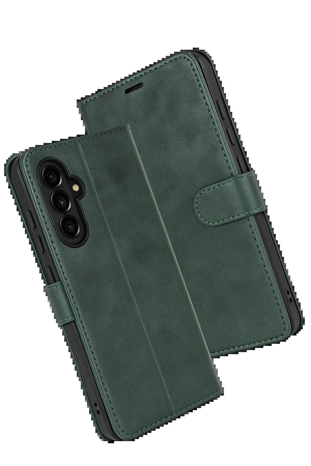 Samsung Galaxy S25 FE Trend S Plus Kapaklı Kılıf - Yeşil-(5796)