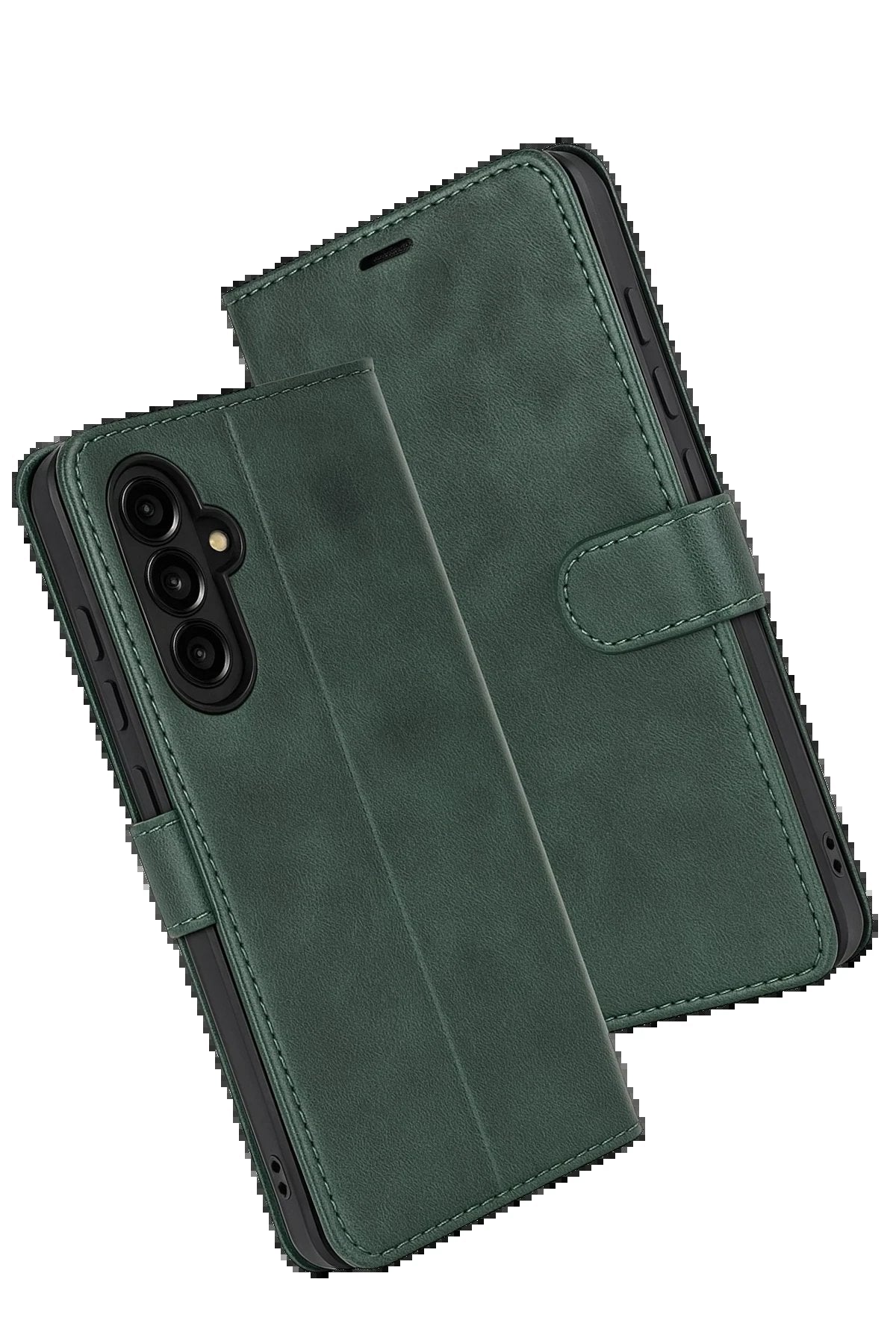 Samsung Galaxy S25 FE Trend S Plus Kapaklı Kılıf - Yeşil-(5796)