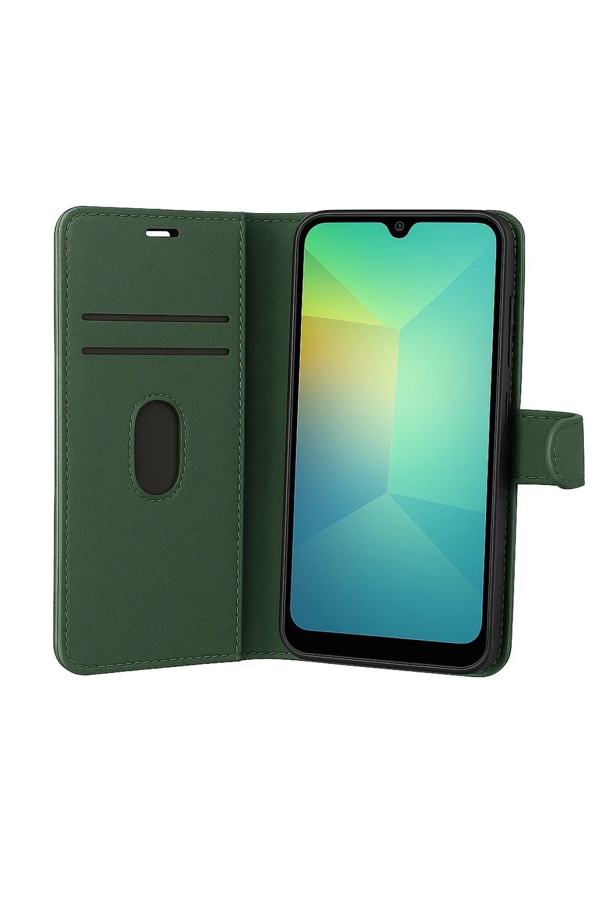 Samsung Galaxy S25 FE Trend S Plus Kapaklı Kılıf - Yeşil-(5796)