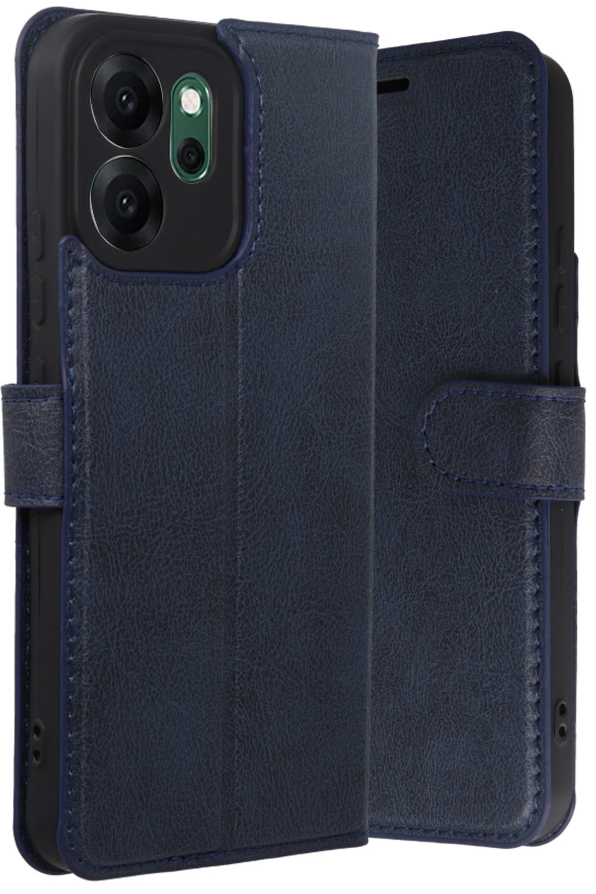 Oppo Reno 14F Trend S Plus Kapaklı Kılıf - Lacivert-(5796)