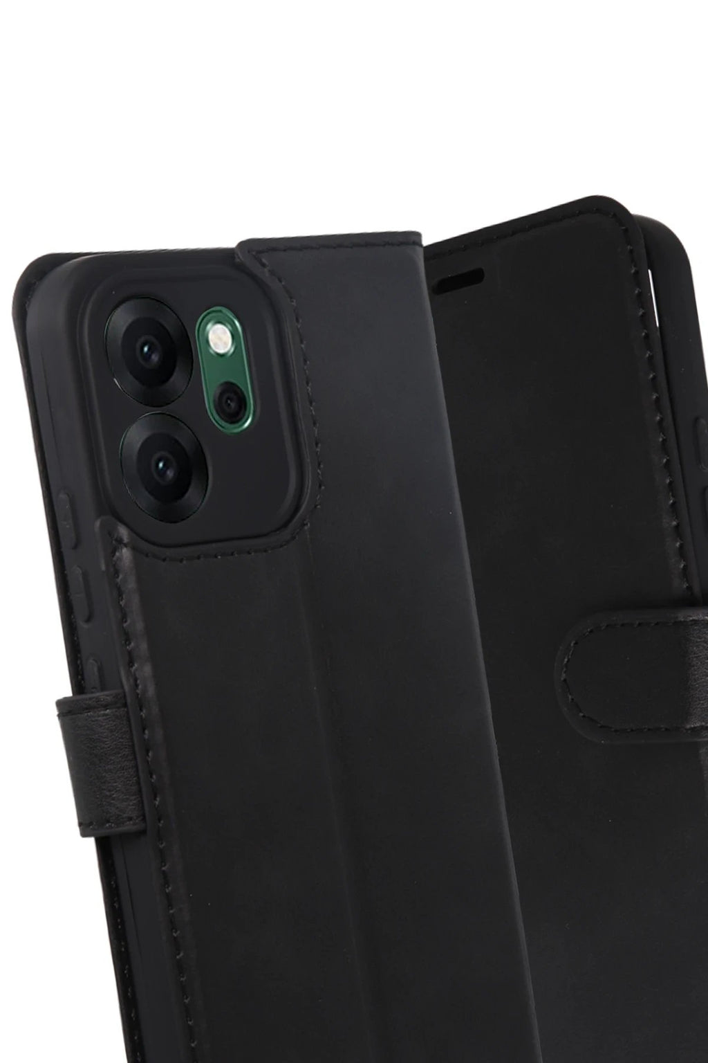 Oppo Reno 14F Trend S Plus Kapaklı Kılıf - Siyah-(5796)