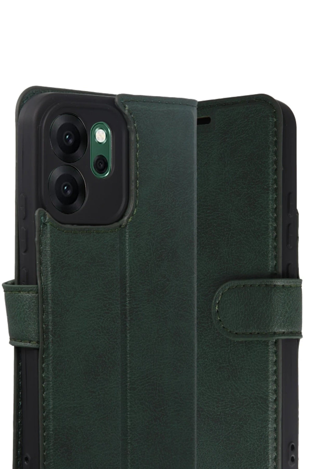 Oppo Reno 14F Trend S Plus Kapaklı Kılıf - Yeşil-(5796)