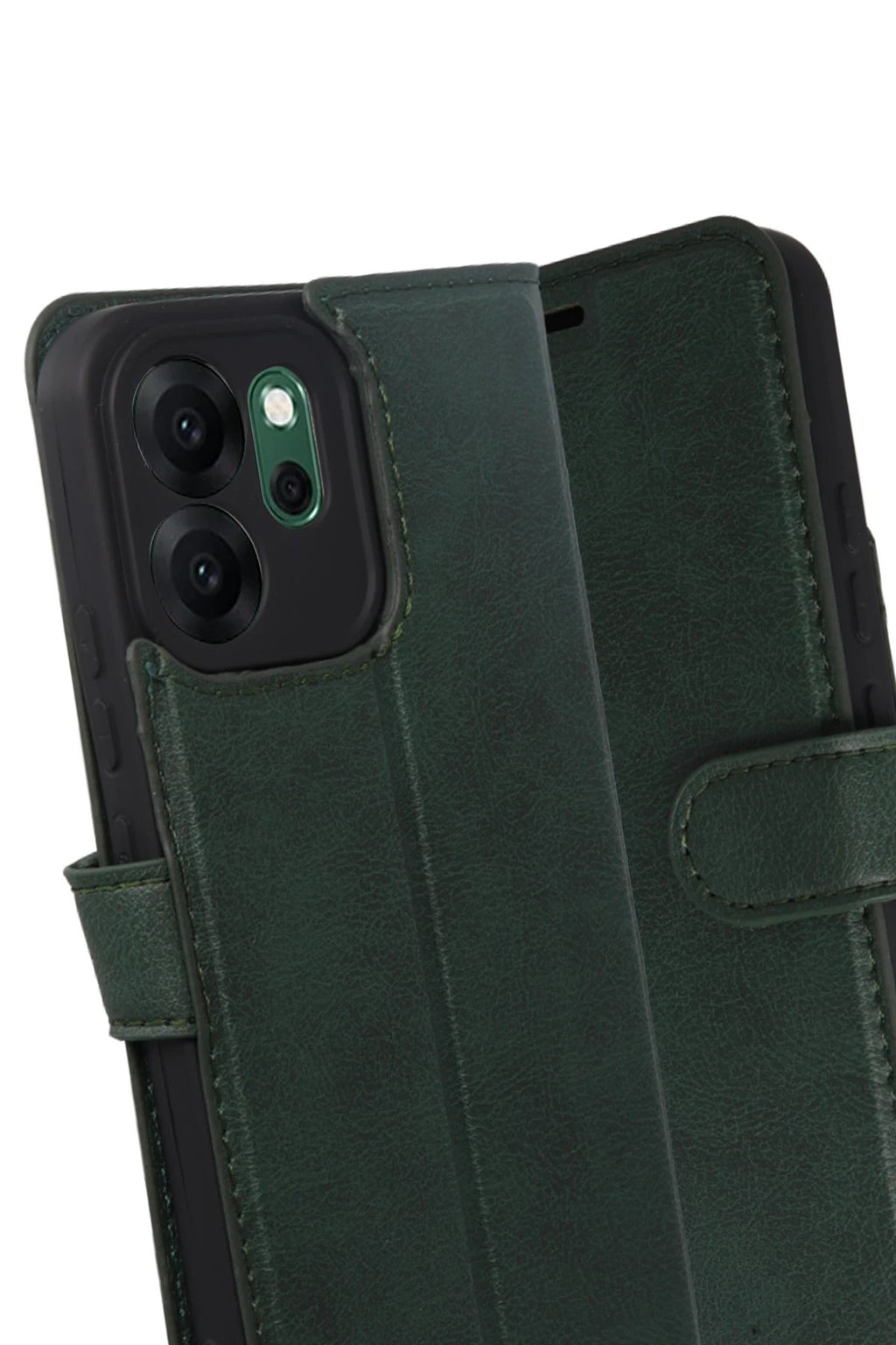 Oppo Reno 14F Trend S Plus Kapaklı Kılıf - Yeşil-(5796)